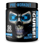 JNX Sports The Curse pre-workout front label highlights energy for workouts.