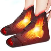 JOBYNA foot-ankle wrap front view with red and infrared LEDs for targeted therapy