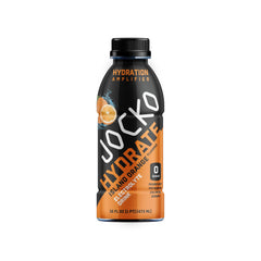 Jocko Fuel Hydrate bottle tilt-side highlights compact, portable design for travel