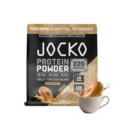 Jocko Fuel Mölk bottle pour shows smooth shake for steady post-workout recovery.