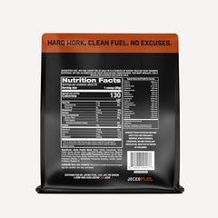 Scoop of Jocko Mölk protein powder ready for post-workout shakes.