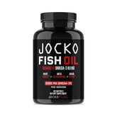 Jocko Fuel Omega-3 burpless softgels bottle for easy daily support.