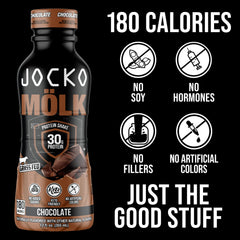 Jocko Mölk keto-friendly protein bottle ideal for low-carb snacking.