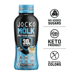 Jocko Mölk no added sugar formula supports keto-friendly snacking.