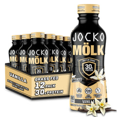 Jocko Mölk vanilla ready-to-drink bottle for post workout support