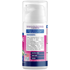 Joellyne Naturals cream pump dispenser highlighting precise dosing for daily use