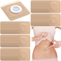 Joez Wonderful beige 7x7 cm castor oil wrap applied to skin for easy use