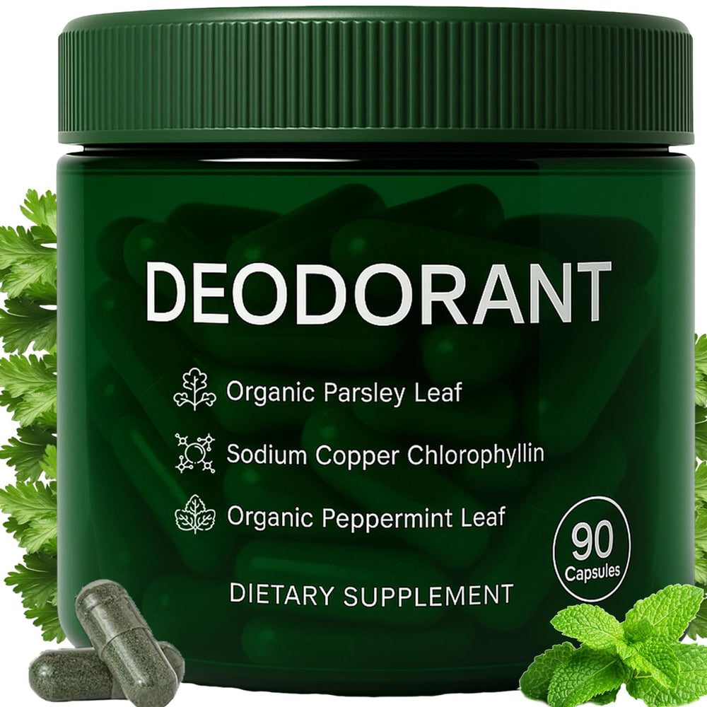 JOKODOMUS bottle with mint-chlorophyll capsules for everyday fresh feeling