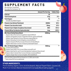 Jovariquethor BBL Gummies ingredients close-up highlighting natural botanicals