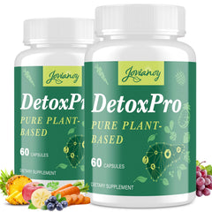 Jovianoy Detox bottle front view showing the 26-in-1 formula for daily vitality