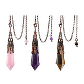 Jovivi amethyst pendulum with 12 facets for focused readings