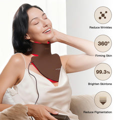JOVS neck-chest-back coverage view demonstrates broad light exposure reach.