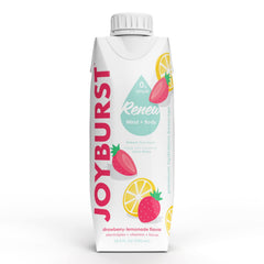 JOYBURST sugar free electrolyte water bottle in strawberry-lemonade flavor for refreshing hydration