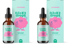 JoySpring Vitamin D3 K2 Kids Drops bottle for bone support in kids