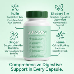 Jqewlg GutCore capsules closeup shows convenient daily capsules.