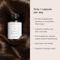 JSHealth Hair Formula in hand demonstrates portable daily support for busy lifestyles