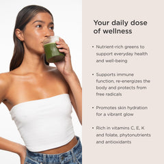 JSHealth Super Greens Powder scoop measures precise daily servings.