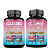 JTEVEweu collagen bottle front highlighting 14-in-1 formula for daily beauty support