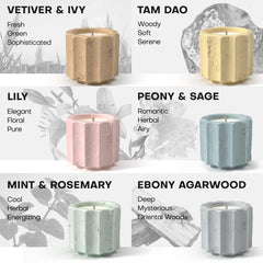 Lead-free cotton wick for steady, safe burning.