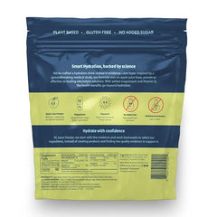 Juice Doctor electrolyte drink packaging highlights clinician-inspired formulation for reliability.