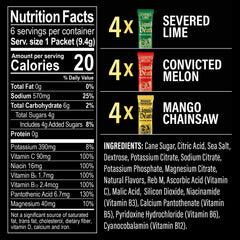 Juicy Mixes Mango Chainsaw sticks provide tropical flavor and quick hydration.