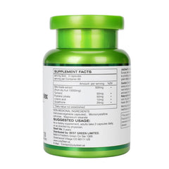JulyDeer Milk Thistle capsules close-up emphasizes easy daily dosage.