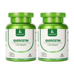 JulyDeer Quercetin 400 mg with loquat leaf bottle highlights potential immune support