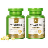 JulyDeer Vitamin D3 bottle with 360 softgels supports daily immune and bone wellness.