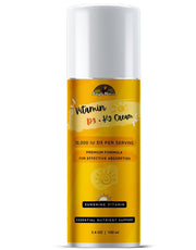 Jungle Nature Vitamin D3-K2 Cream pump close-up showing rich hydration for daily skin care.
