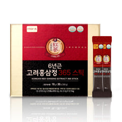 JUNGWONSAM 6-Year Red Ginseng 365-pack with vegan sticks for daily use