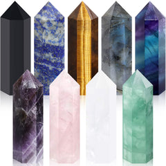 Junkin amethyst wand for meditation and calm energy.