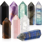 Junkin healing crystal wand amethyst—calm energy for meditation and inner peace.