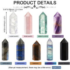 Junkin healing crystal wand clear quartz—clarity and pure energy for focus.