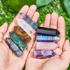 Junkin healing crystal wand tiger eye—balance and harmony in daily routines.