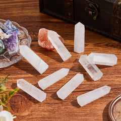 Junkin healing crystal wand clear quartz for mental clarity