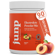 JUNP electrolytes powder bottle with scoop, sugar-free and keto-friendly hydration support.