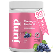 JUNP grape electrolyte powder tub ready for hydration and flavor