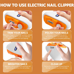JUNZUP USB rechargeable nail clipper for cordless convenience
