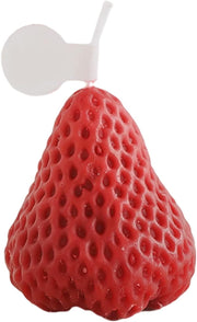 Juroicessry red aromatherapy candle in strawberry shape for vibrant ambiance