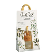 Just Bee small diffuser with glass bottle and wood lid for a refined scent