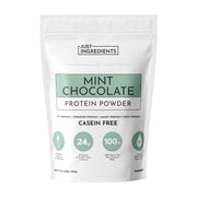 Just Ingredients Mint Chocolate Protein Powder front pack for quick protein boost