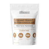 Just Ingredients polvo de proteína mantequilla cacahuete chocolate, porciones 15, ideal para batidos.