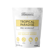 JUST INGREDIENTS Pre-Workout Tropical Paradise bottle boosts focus and energy for workouts.