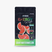 Just Move Sour Watermelon Energy Rush bottle pour for pre-workout energy
