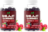 Just Nutrients Shilajit Gummies bottle showing maximum strength formula for daily energy.