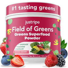 Just Ripe Field of Greens tub front-angle for daily greens ritual