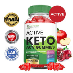 Justified Laboratories Active Keto ACV Gummies ingredient label with beet juice and pomegranate