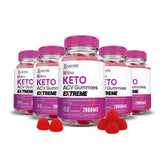 Justified Laboratories Bliss Keto ACV Gummies porciones: snack conveniente para la rutina diaria.