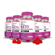 Justified Laboratories Bliss Keto ACV Gummies porciones: snack conveniente para la rutina diaria.