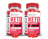 Justified Laboratories Keto ACV gummies two-pack front view for a convenient daily routine.